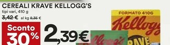 Coop Kelloggs Cereali offerta