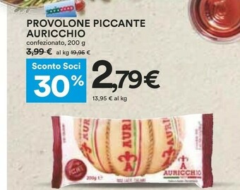 Coop Auricchio Provolone offerta