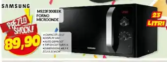 Risparmio Casa SAMSUNG MS23F300EEK FORNO MICROONDE offerta