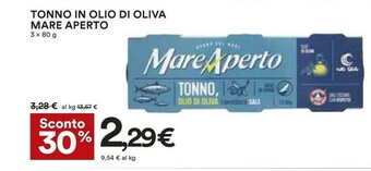Coop Mare aperto Tonno offerta