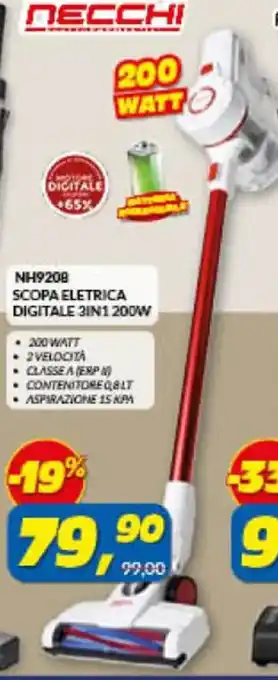 Risparmio Casa SCOPA ELETRICA DIGITALE 3IN1 200W offerta