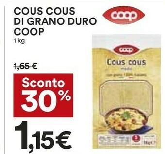 Coop Cous cous offerta