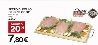 Coop Petto di pollo offerta