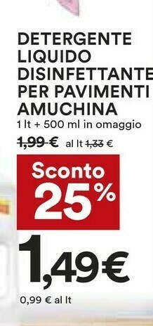 Coop Amuchina Pulizia pavimenti offerta