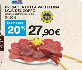 Coop Valtellina Bresaola offerta