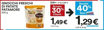 Coop Patamore Gnocchi offerta