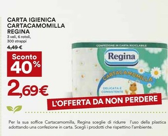 Coop Regina Carta igienica offerta