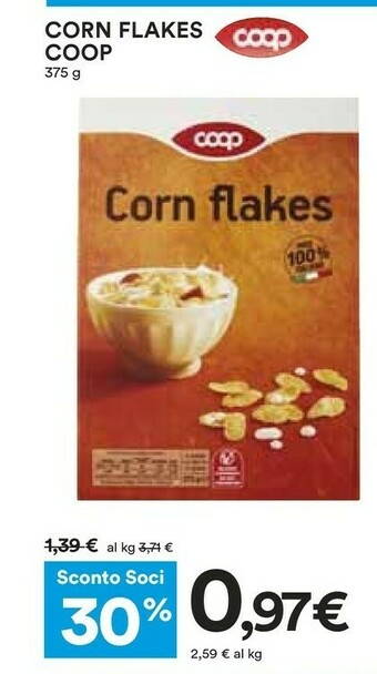 Coop Corn flakes offerta