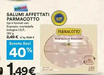 Coop Parmacotto Prosciutto cotto offerta