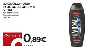 Coop Vidal Bagnoschiuma offerta