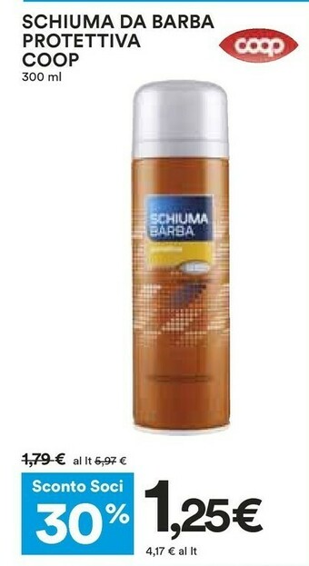 Coop Schiuma da barba offerta