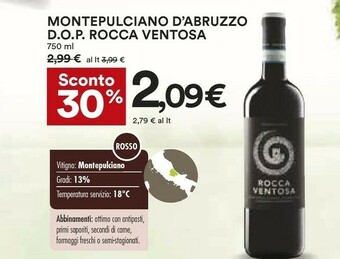Coop Rocca Montepulciano d'Abruzzo offerta