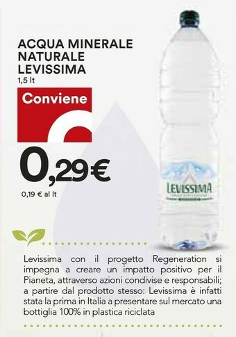 Coop Levissima Acqua offerta