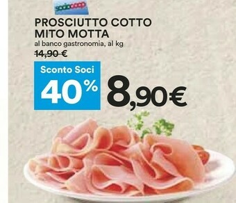 Coop Motta Prosciutto cotto offerta