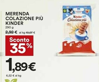 Coop Kinder Colazione Più offerta
