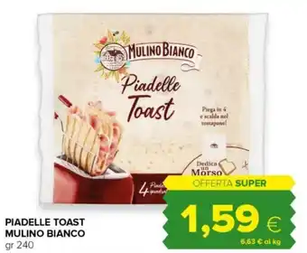 Oasi PIADELLE TOAST MULINO BIANCO gr 240 offerta