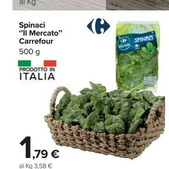 Carrefour Spinaci offerta