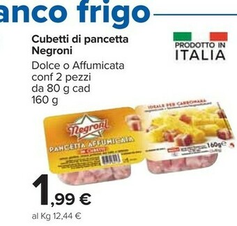 Carrefour Negroni Pancetta offerta