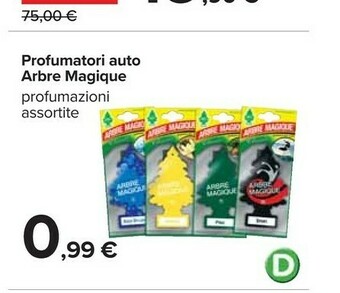 Carrefour Arbre magique Accessori auto offerta