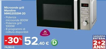 Carrefour Mandine Microonde offerta