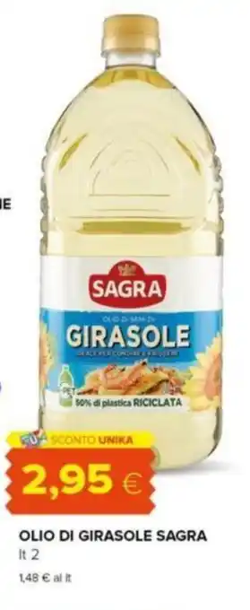 Oasi OLIO DI GIRASOLE SAGRA lt 2 offerta
