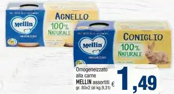Famila Mellin Omogeneizzato Alla Carne offerta