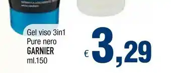 Famila Garnier Gel Viso 3in1 Pure Nero offerta