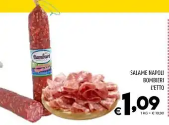 Il Centesimo SALAME NAPOLI BOMBIERI L'ETTO offerta