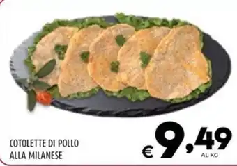 Il Centesimo COTOLETTE DI POLLO ALLA MILANESE offerta