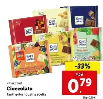 Lidl Ritter sport Biscotto 100 G(ml) offerta