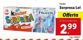 Lidl Kinder Ferrero offerta