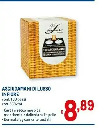 Metro Infiore Asciugamani offerta