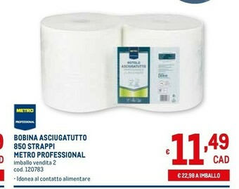 Metro Rotoli di carta offerta