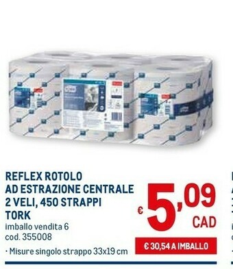 Metro Rotoli di carta offerta