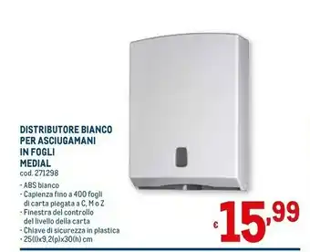 Metro Blanco Carta forno offerta