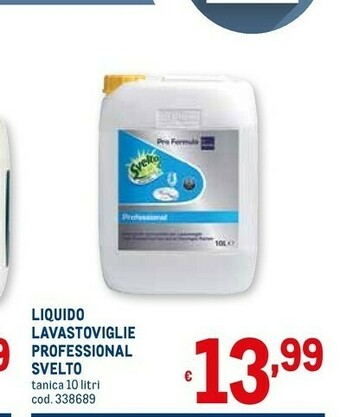 Metro Svelto Detersivo lavastoviglie offerta