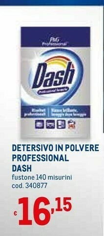 Metro Dash Detersivo in polvere offerta