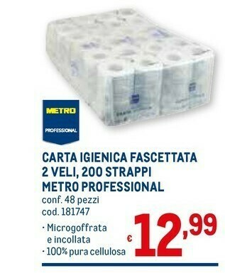 Metro Carta igienica offerta