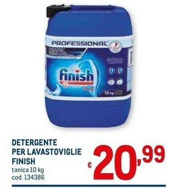 Metro Finish Detersivo lavastoviglie offerta