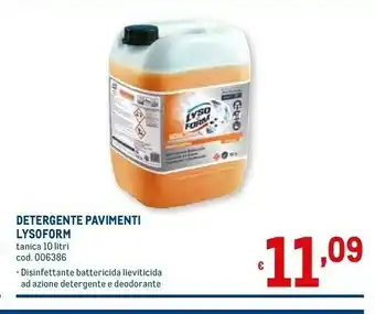 Metro Lysoform Pulizia pavimenti offerta