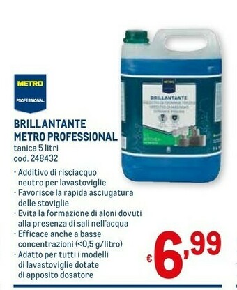 Metro Svelto Detersivo lavastoviglie offerta