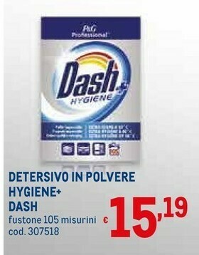 Metro Dash Detersivo in polvere offerta