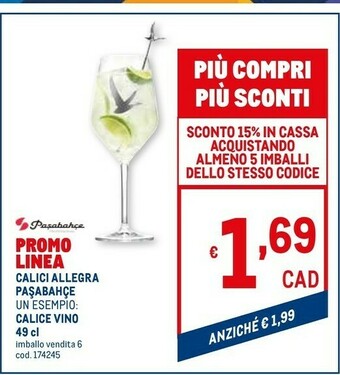 Metro Bicchieri offerta