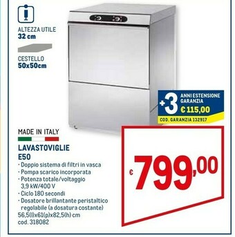 Metro Lavastoviglie offerta