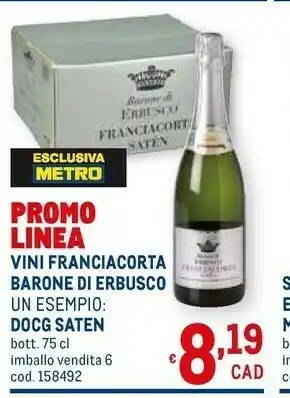 Metro Franciacorta Chianti offerta