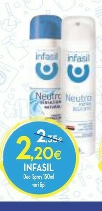 Proshop Infasil Deodorante offerta