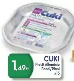 Cuki Vaschette alluminio