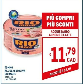Metro Rio Mare Tonno Rio mare offerta