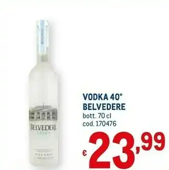 Metro Belvedere Vodka offerta