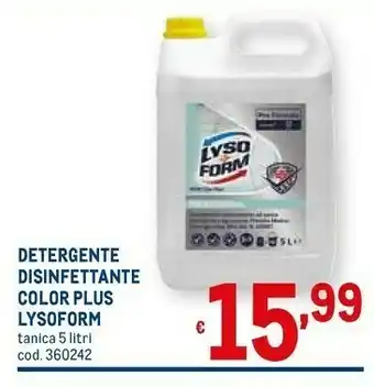 Metro Lysoform Disinfettante offerta